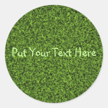 Gras-Hintergrund Runde Sticker