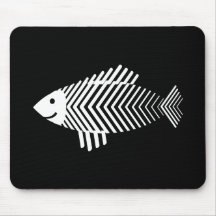 Gräten Fisch fishbones Mauspads