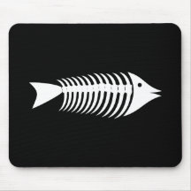 Gräten Fisch fishbones Mousepad