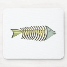Gräten Fisch fishbones Mousepad