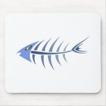 Gräten Fisch fishbones Mousepads