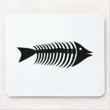 Gräten Fisch fishbones Mousepads