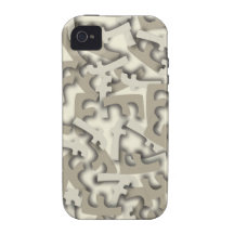 Grau des Buchstabe-F Case-Mate iPhone 4 Case