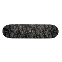 Graue Hockey-Blätter Skateboardbrett