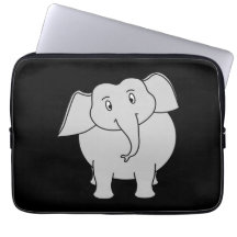 Grauer Elefant Computer Sleeve Schutzhülle