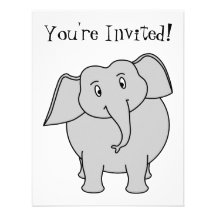 Grauer Elefant-Geburtstag Ankündigung
