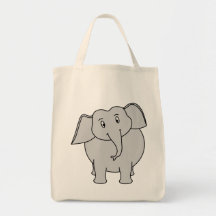 Grauer Elefant Taschen