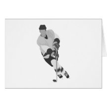Grauer VorwärtsHockey-Spieler Karten