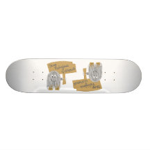 Graues Endreligiöse Gewalt Personalisiertes Skateboard