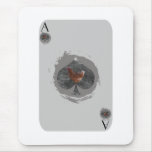 Graues Karoass Huhn Mousepad