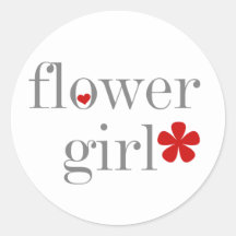 Graues Text-Blumen-Mädchen Sticker