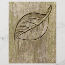Graviertes Blatt Flyer