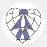 Grayland Gänseblümchen-blaues Herz-Logo Aufkleber