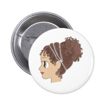 Greecian Dame Button