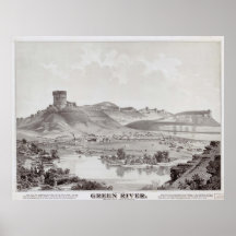 Green River, Wyoming 1875 Posterdruck