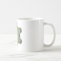 GreenMetatronCube Kaffeetasse