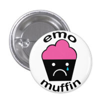 Greg das Emo Muffin Anstecknadelbutton