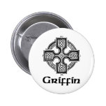 Greif-keltisches Kreuz Anstecknadelbuttons