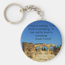 Griechisches Sprichwort über Liebe Schlüsselband