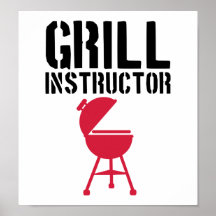 Grill - Grill-Lehrer Plakate