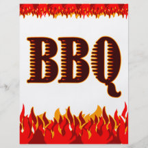 GRILLEN rote Flammen-kundenspezifische Flyer-Schab