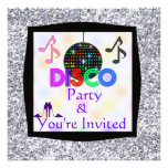 Groovy Einladung Disco THEMA Party-BLING