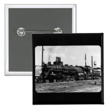 Großartiger Dampf-Motor #6323 des Stamm-Western-(G Anstecknadelbutton
