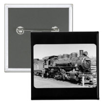 Großartiger Dampf-Motor #7524 des Stamm-Westerns ( Anstecknadelbutton