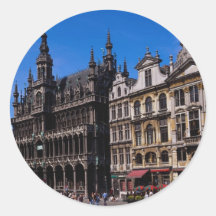 Großartiger Platz, Brüssel, Belgien Runde Sticker