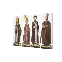 Großartiges Visir, Caim-Mecam, Reis-Efendi und Kho Galerie Falt Leinwand
