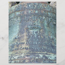 Große hängende Metallglocke Flyerdruck
