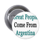 Große Leute kommen aus Argentinien Button