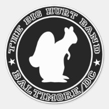 GROSSE SCHMERZS-RUNDER EICHHÖRNCHEN-AUFKLEBER