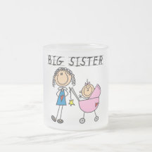 Große Schwester mit kleine Schwester-T-Shirts und  Teehaferl