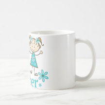 Große Schwester-Strichmännchen Kaffeehaferl