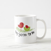 große Schwester, zum WeihnachtsPiepmätze zu sein Kaffee Haferl