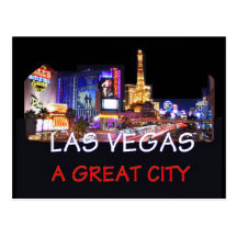 Große Stadt-Postkarte LAS VEGASS