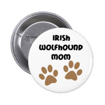 Große Tatzenirischer Wolfhound-Mamma Anstecknadel
