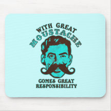 Großer Schnurrbart Mousepad