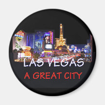 Großer Stadt-Magnet LAS VEGASS Kühlschrankmagnet