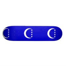Großes Comore, politische Flagge Kolumbiens Skateboard Bretter