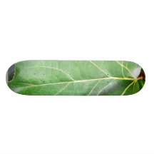 Großes grünes Blatt Personalisierte Skateboarddecks