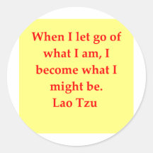 großes Lao Tzu Zitat Runde Aufkleber