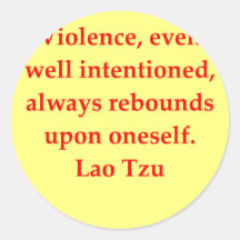 großes Lao Tzu Zitat Runde Aufkleber