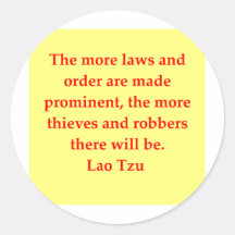 großes Lao Tzu Zitat Runder Sticker