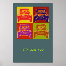 Großes Plakat Citroen 2CV