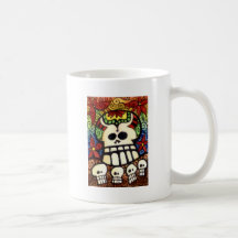 Großes Skullie und sein Freund-Tag des Zuckerschäd Tee Haferl