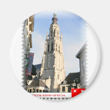 Grote Kerk, Breda, Nederland Koelkast Magneten