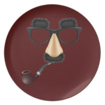 Groucho Schnurrbartrohr Party Teller