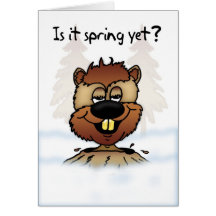 Groundhog Day-Karte - ist es Frühling schon?
